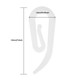 Plastic Curtain Hooks White - 10pcs